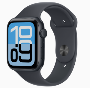 Apple Watch SE (3rd Gen), 44mm GPS, Midnight, Sport Band Midnight, S/M