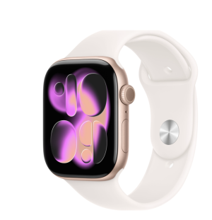 Apple Watch Series 11, 42mm GPS, Rose Gold, Sport Band Light Blush, S/M