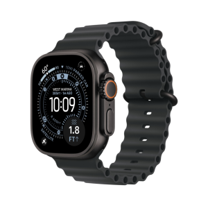 Apple Watch Ultra 3, 49mm GPS + Cellular, Black, Ocean Band Black, Один размер