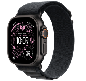 Apple Watch Ultra 3, 49mm GPS + Cellular, Black, Alpine Loop Black, L