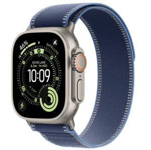Apple Watch Ultra 3, 49mm GPS + Cellular, Natural, Trail Loop Blue/Bright Blue, M/L
