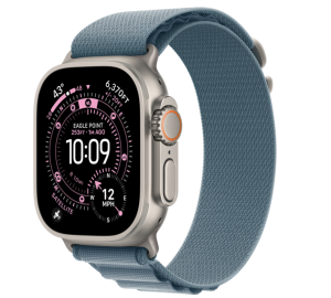 Apple Watch Ultra 3, 49mm GPS + Cellular, Natural, Alpine Loop Light Blue, L